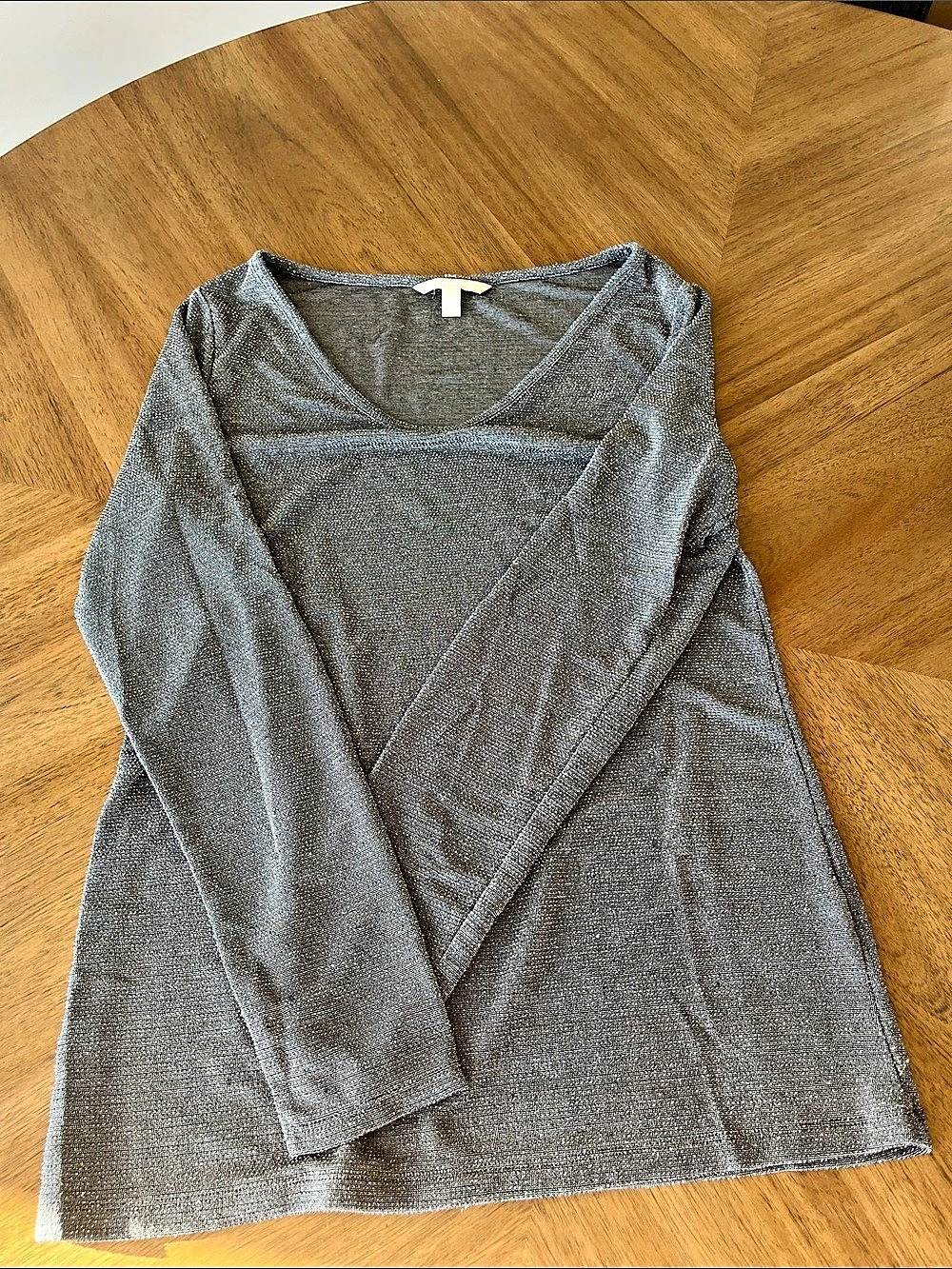 Banana Republic Long Sleeve Tunic Gray Size Medium